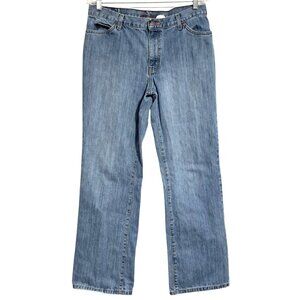 Vintage Eddie Bauer Womens Boot Cut Blue Jeans Size 12 100% Cotton